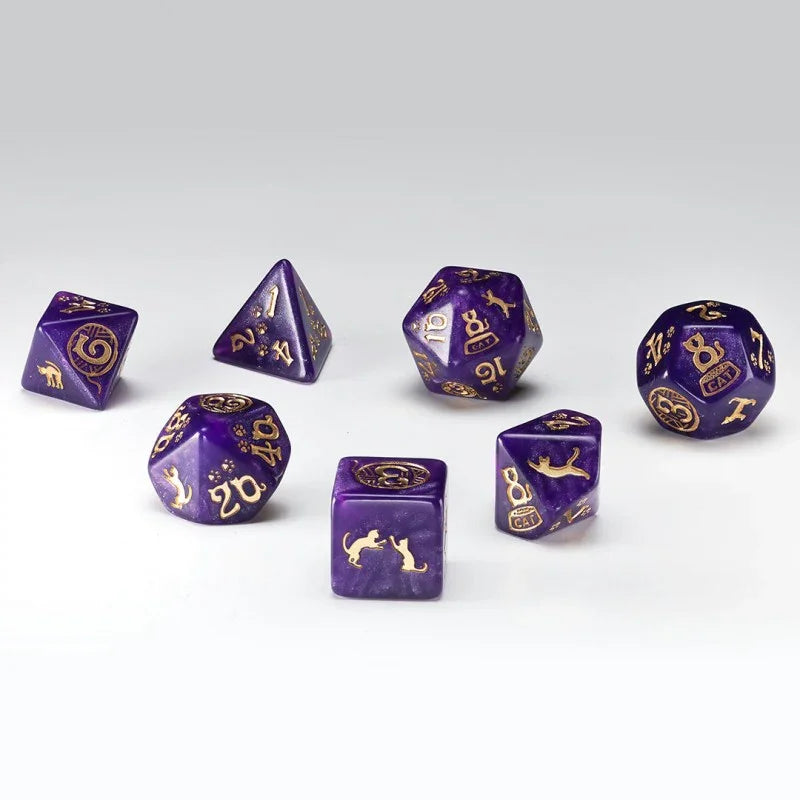 Q Workshop - Cats Dice Set - Purrito Dice Set 7