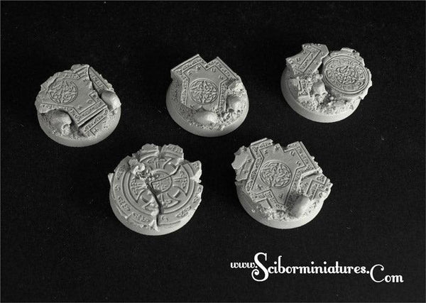 Celtic Ruins 25mm round bases #1 (5) 2nd edition - Gap Games