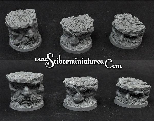 Celtic Ruins 25mm round bases #2 (3) 2nd edition - Gap Games