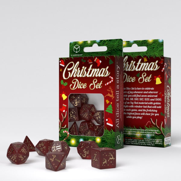 Q Workshop - Christmas Dice Set 7