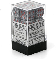 CHX 25720 Speckled 16mm D6 Dice Block Granite - Gap Games