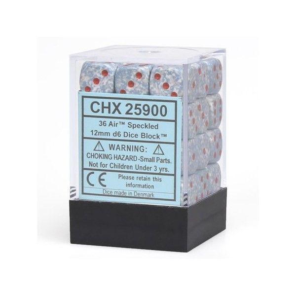 CHX 25900 Speckled 12mm d6 Air Block (36) - Gap Games