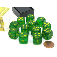 CHX 27765 Borealis 16mm d6 Maple Green/Yellow Block (12) - Gap Games
