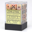 CHX 27842 Festive 12mm d6 Circus/Black Block (36) - Gap Games