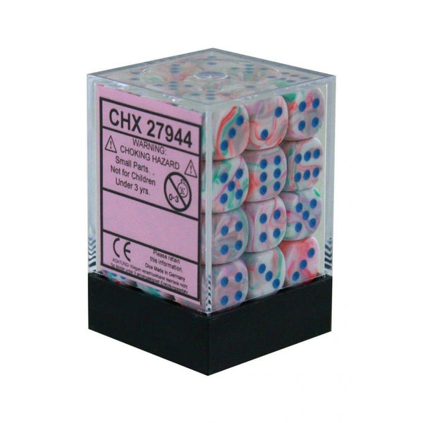CHX 27944 Festive 12mm D6 Dice Block Pop Art/Blue - Gap Games