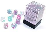 CHX 27945 Nebula 12mm d6 Wisteria/White Luminary Block (36) - Gap Games