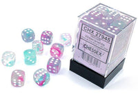 CHX 27945 Nebula 12mm d6 Wisteria/White Luminary Block (36) - Gap Games
