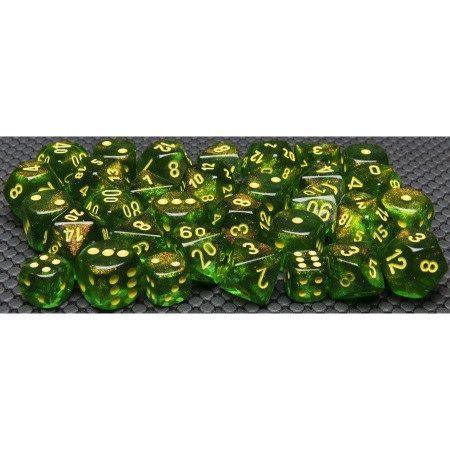 CHX 27965 Borealis 12mm d6 Maple Green/Yellow Block (36) - Gap Games