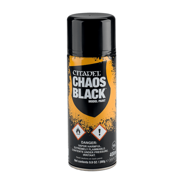 Citadel: Chaos Black Spray - Pick up Instore Only - Gap Games