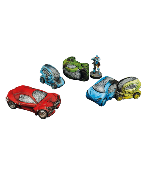 Micro Art Studio - City Wrecked Cars set (5) - Pre-Order
