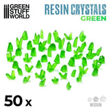 CLEAR GREEN Resin Crystals - Medium - Gap Games