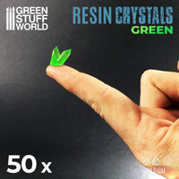 CLEAR GREEN Resin Crystals - Medium - Gap Games