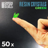 CLEAR GREEN Resin Crystals - Medium - Gap Games