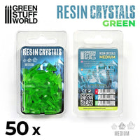 CLEAR GREEN Resin Crystals - Medium - Gap Games