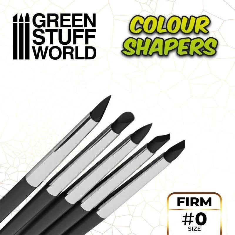 Colour Shapers Brushes SIZE 0 - BLACK FIRM - Gap Games
