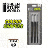 Colour Shapers Brushes SIZE 0 - BLACK FIRM - Gap Games