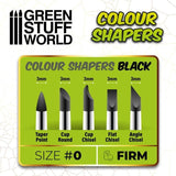 Colour Shapers Brushes SIZE 0 - BLACK FIRM - Gap Games