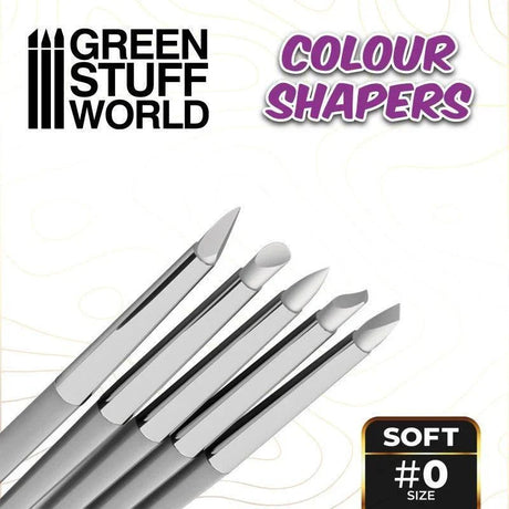 Colour Shapers Brushes SIZE 0 - WHITE SOFT - Gap Games