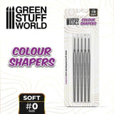 Colour Shapers Brushes SIZE 0 - WHITE SOFT - Gap Games