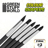 Colour Shapers Brushes SIZE 2 - BLACK FIRM - Gap Games