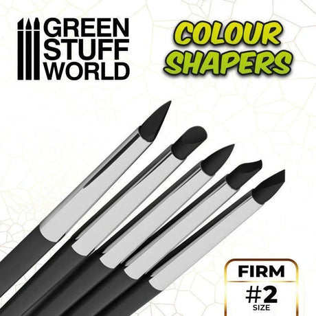 Colour Shapers Brushes SIZE 2 - BLACK FIRM - Gap Games