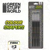 Colour Shapers Brushes SIZE 2 - BLACK FIRM - Gap Games