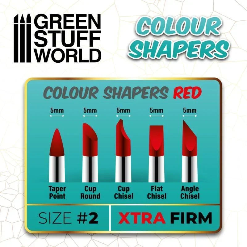 Colour Shapers Brushes Size 2 - Extra Firm - Gap Games
