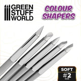 Colour Shapers Brushes SIZE 2 - WHITE SOFT - Gap Games