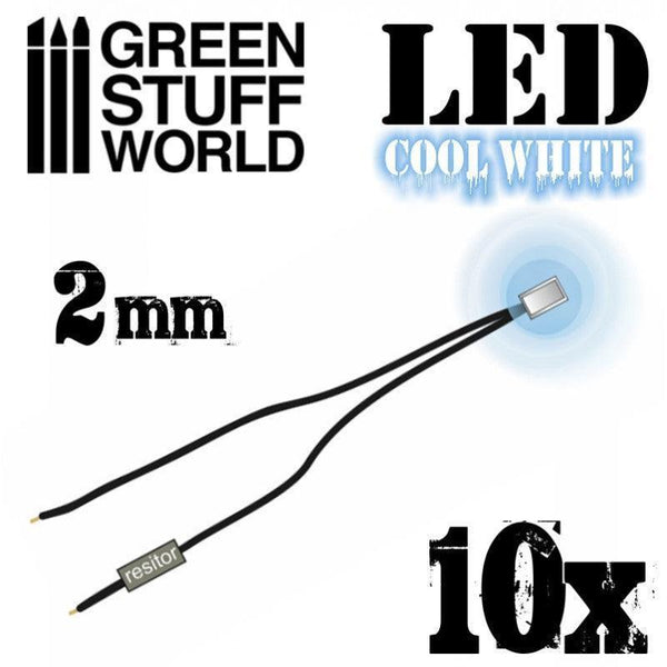 Cool White LED Lights - 2mm - Gap Games