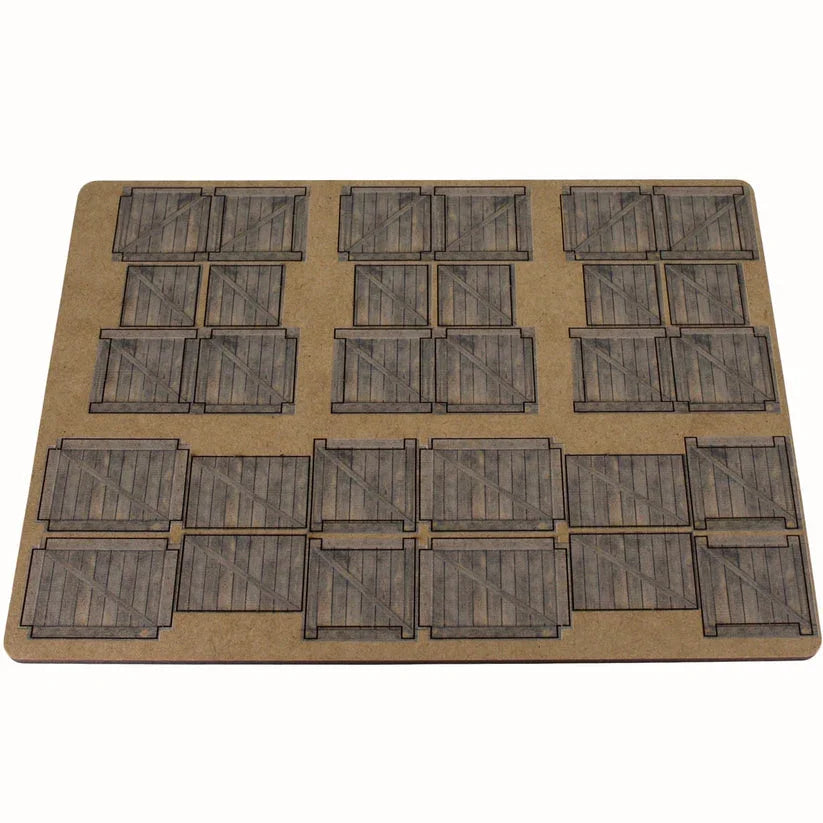 Battlefield Accessories: Crates Light - 28mm (TTR)