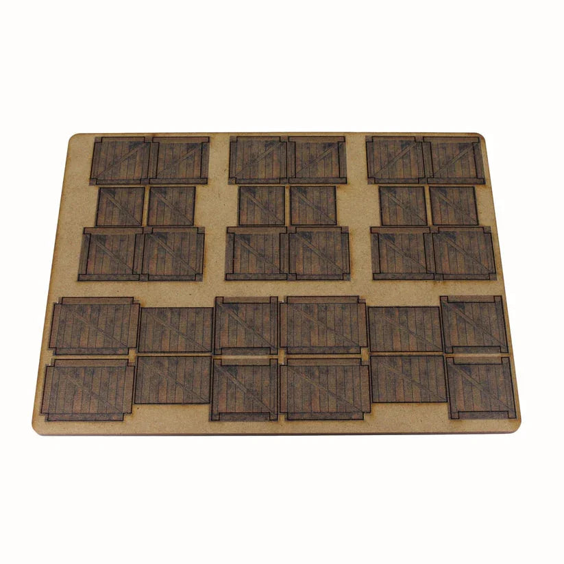 Battlefield Accessories: Crates Medium - 28mm (TTR)