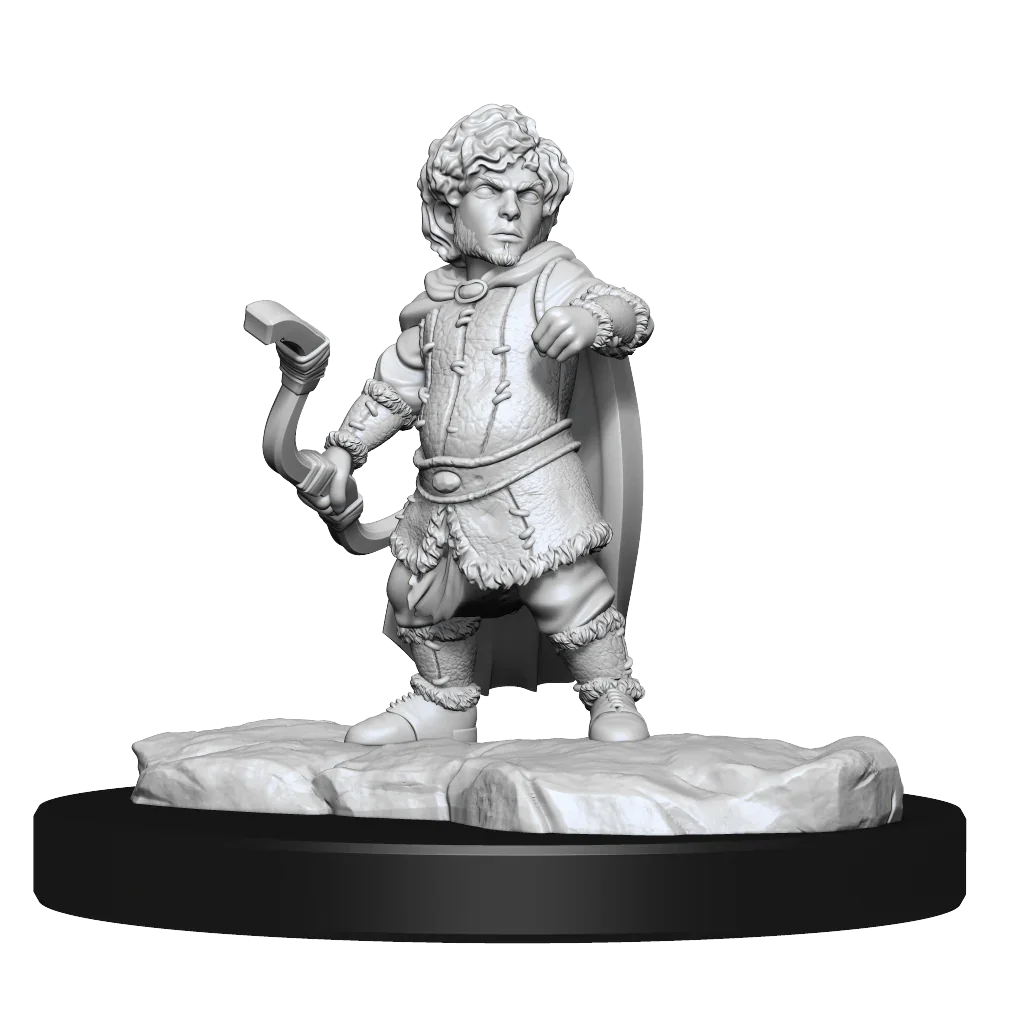 Critical Role Unpainted Miniatures Lotusden Halfing Ranger Male