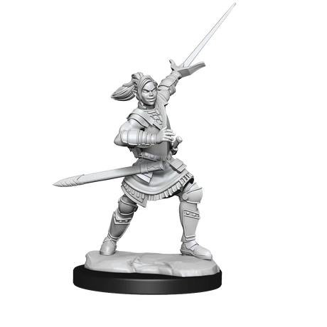 Critical Role Unpainted Miniatures Half-Elf Paladin Xhorhas Female