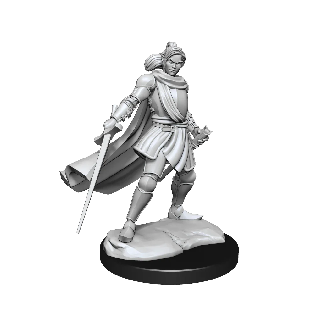 Critical Role Unpainted Miniatures Half-Elf Paladin Xhorhas Female