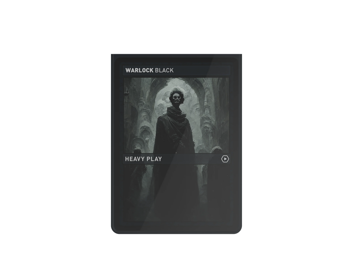 Heavy Play: CURV Sleeves Standard 100 - Warlock Black