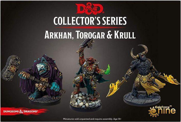 D&D Collectors Series Miniatures Baldurs Gate Descent into Avernus Arkhan, Torogar & Krull - Gap Games