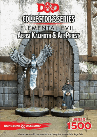 D&D Collectors Series Miniatures Elemental Evil Aerisi Kalinoth & Air Priest - Gap Games