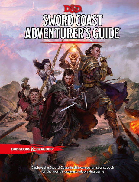 D&D Dungeons & Dragons Sword Coast Adventurers Guide Hardcover - Gap Games