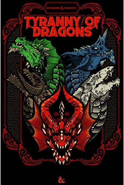 D&D Dungeons & Dragons Tyranny of Dragons Hardcover Alternative Cover - Gap Games