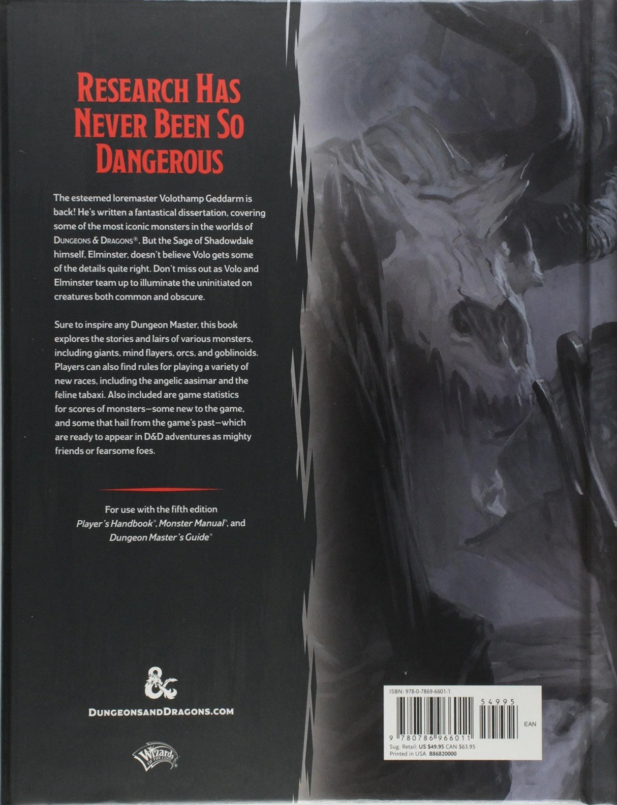 D&D Dungeons & Dragons Volos Guide to Monsters Hardcover - Gap Games