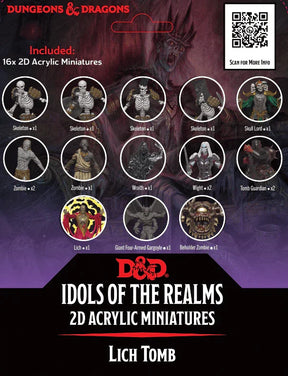 D&D Idols of the Realms Lich Tomb 2D Set - Gap Games