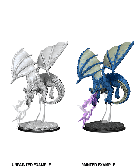 D&D Nolzurs Marvelous Unpainted Miniatures Young Blue Dragon - Gap Games