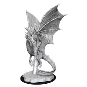D&D Nolzurs Marvelous Unpainted Miniatures Young Silver Dragon - Gap Games