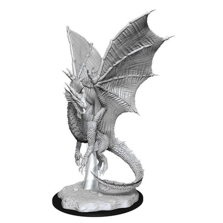 D&D Nolzurs Marvelous Unpainted Miniatures Young Silver Dragon - Gap Games