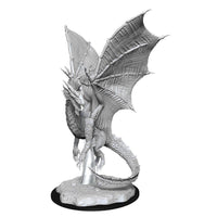 D&D Nolzurs Marvelous Unpainted Miniatures Young Silver Dragon - Gap Games