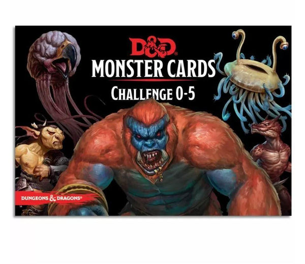 D&D Spellbook Cards Monster Challenge Deck 0-5 (179 cards) - Gap Games