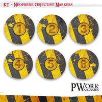 Danger Zone - KILL TEAM Neoprene Objective Markers