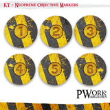 Danger Zone - KILL TEAM Neoprene Objective Markers