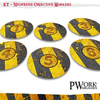 Danger Zone - KILL TEAM Neoprene Objective Markers