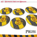 Danger Zone - KILL TEAM Neoprene Objective Markers